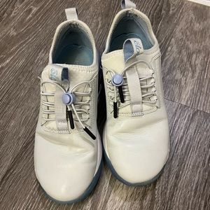 Clove shoes in grey matter, lightly worn